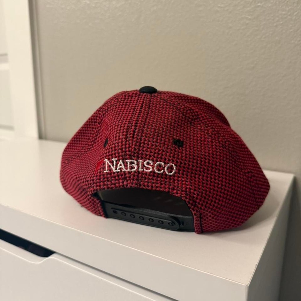 Vintage‎ Birmingham Bulls Nabisco Snapback Hat Red Black - Picture 3 of 5